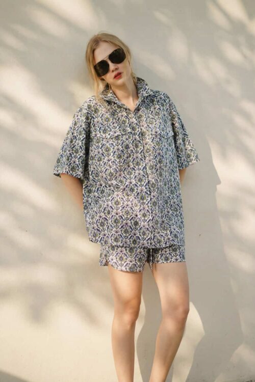 Relaxed floral loungewear set perfect for casual, joyful days.